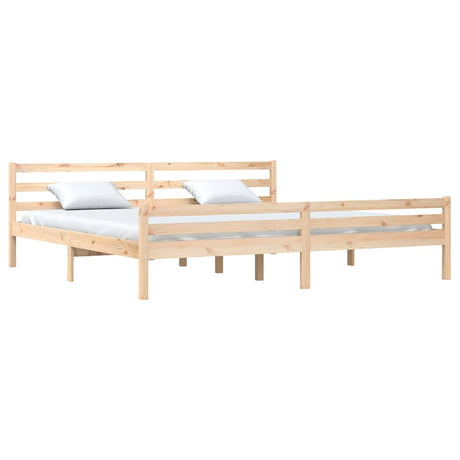 Vidaxl bedframe zonder matras massief hout 200x200 cm