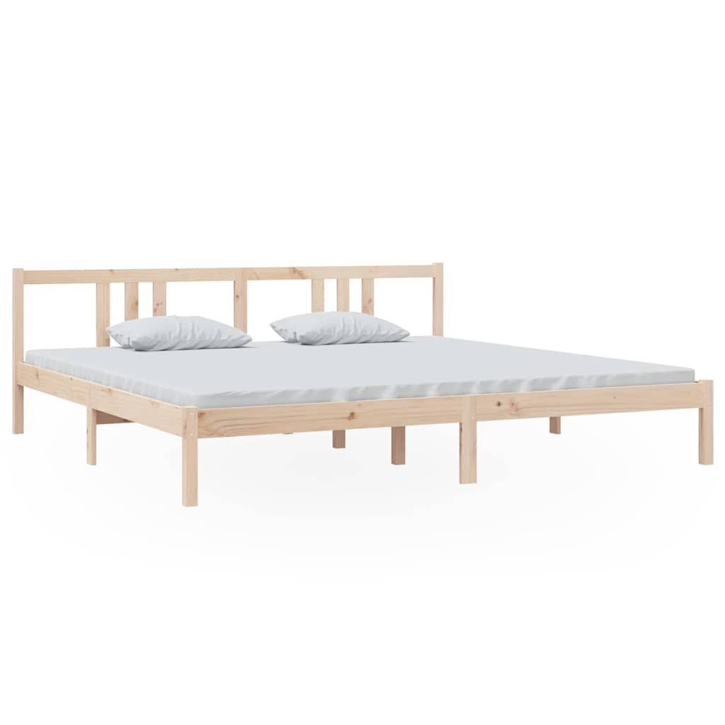 Vidaxl bedframe zonder matras massief hout 200x200 cm