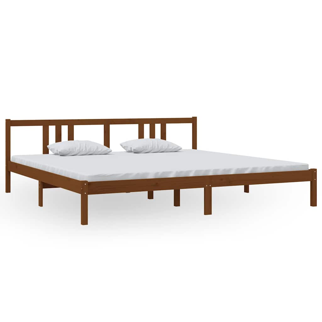 Vidaxl bedframe massief hout honingbruin 200x200 cm