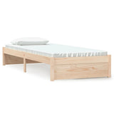 Vidaxl bedframe massief hout 75x190 cm
