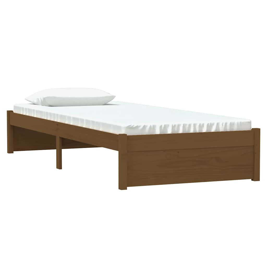 Vidaxl bedframe massief hout honingbruin 75x190 cm