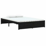 Vidaxl bedframe massief hout zwart 120x190 cm
