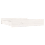 Vidaxl bedlades 2 st massief grenenhout wit