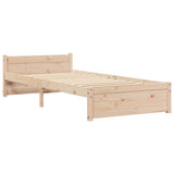 Vidaxl bedframe massief hout 75x190 cm