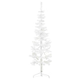 Vidaxl Kunstkerstboom Half con White White estrecho de 120 cm estándar