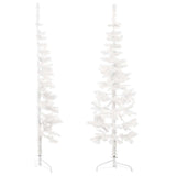 Vidaxl Kunstkerstboom Half con White White estrecho de 120 cm estándar