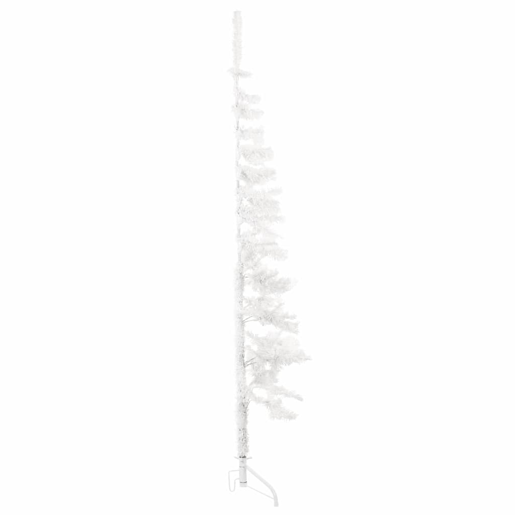 VidaXL Künstliche Weihnachtsbaumhälfte mit Standard schmal 150 cm weiß