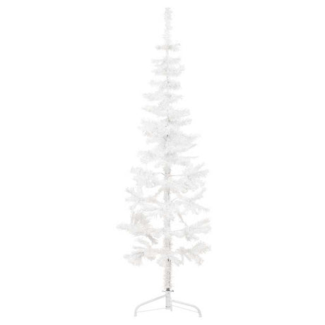 Vidaxl Kunstkerstboom halbe mit Standard schmal 180 cm Weiß