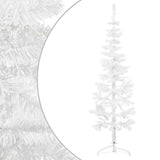 Vidaxl Kunstkerstboom halbe mit Standard schmal 180 cm Weiß