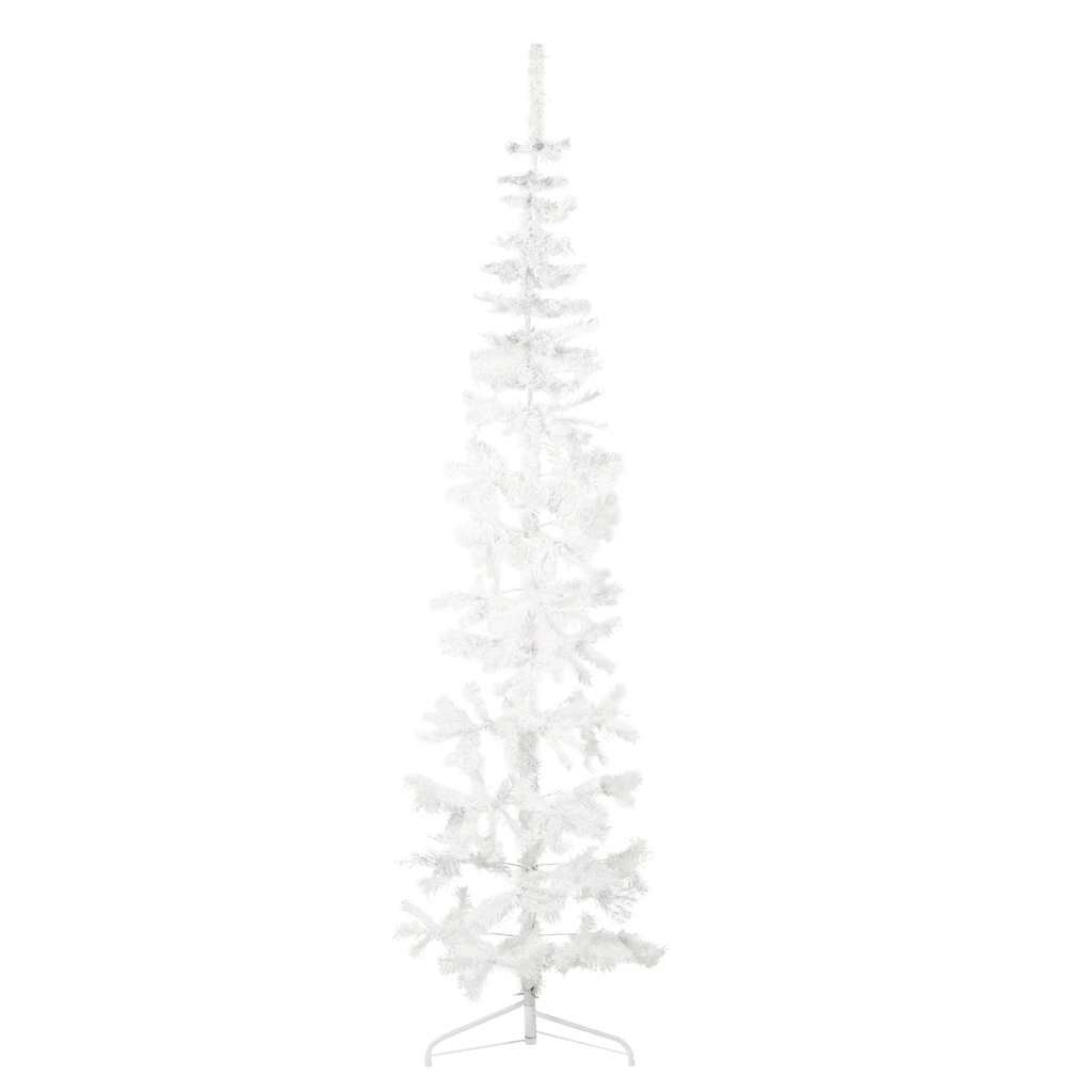 Vidaxl Kunstkerstboom Half with standard narrow 210 cm white