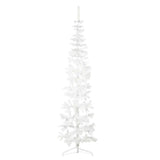 Vidaxl Kunstkerstboom Hälfte mit Standardschmale 240 cm Weiß