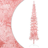 Vidaxl KunstkerStboom Hälfte mit Standard schmal 240 cm Pink