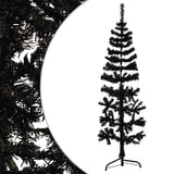 Vidaxl Kunstkerstboom Hälfte mit Standardschmaler 120 cm Schwarz