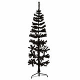 Vidaxl Kunstkerstboom Hälfte mit Standard schmal 150 cm Schwarz