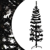 Vidaxl Kunstkerstboom Hälfte mit Standard schmal 150 cm Schwarz