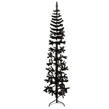 Vidaxl Kunstkerstboom halbe mit Standardschmaler 180 cm schwarz