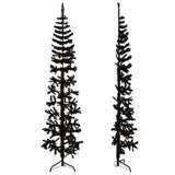 Vidaxl Kunstkerstboom Hälfte mit Standardschmaler 210 cm Schwarz