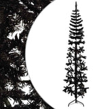 Vidaxl Kunstkerstboom Hälfte mit Standardschmale 240 cm Schwarz