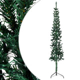 Vidaxl KunstkerstBoom polovina se standardní úzkou 120 cm zelená