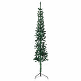 Vidaxl Kunstkerstboom polovica s standardnimi ozkimi 150 cm zeleno