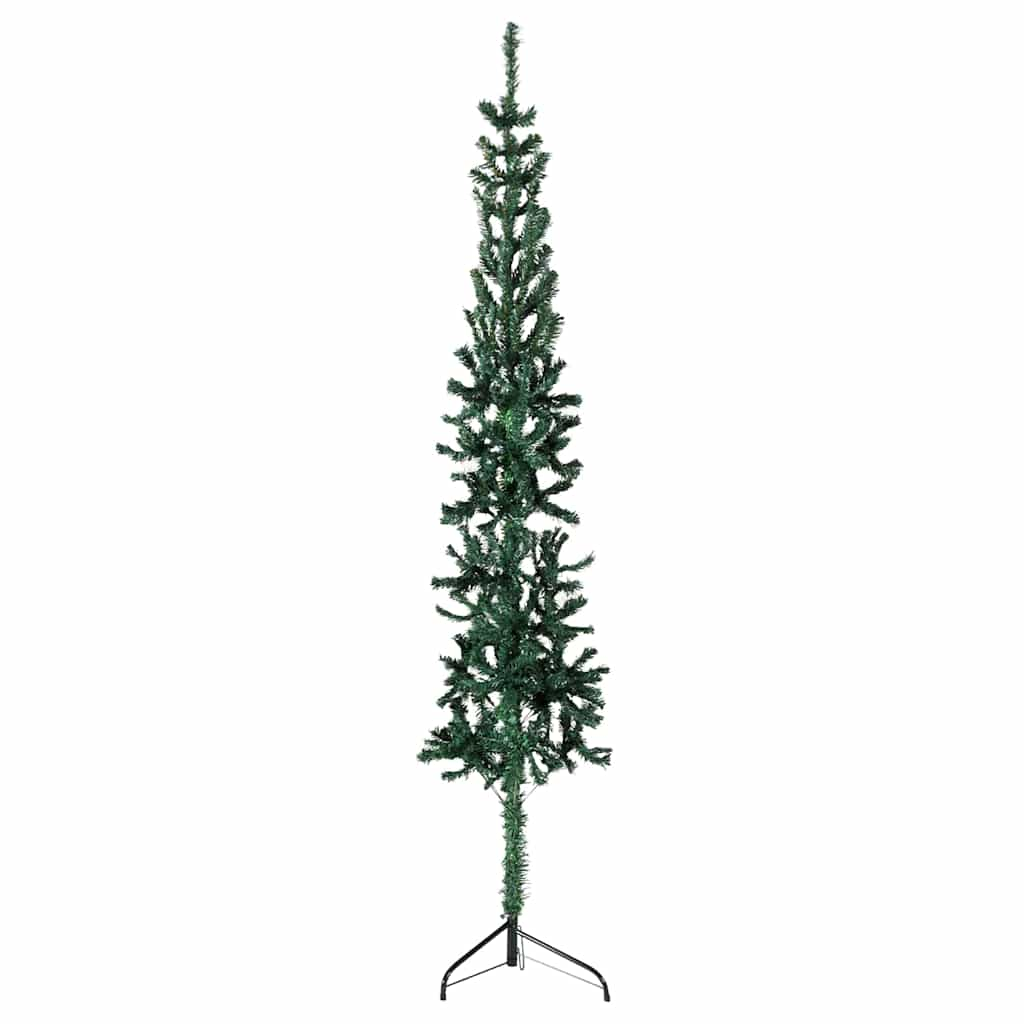 Vidaxl Kunstkerstboom połowa ze standardowym wąskim zielonym 180 cm