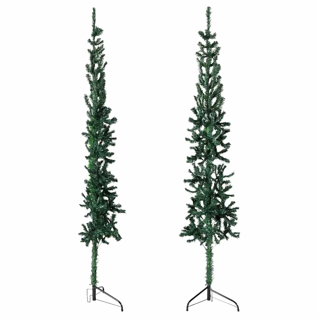 Vidaxl Kunstkerstboom połowa ze standardowym wąskim zielonym 180 cm