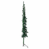 Vidaxl Kunstkerstboom Hälfte mit Standardschmaler 210 cm Grün