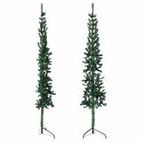 Vidaxl Kunstkerstboom Half con verde estándar de 210 cm de 210 cm