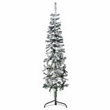 Vidaxx Künstliche Weihnachtsbaumhälfte mit Schnee schmal 150 cm