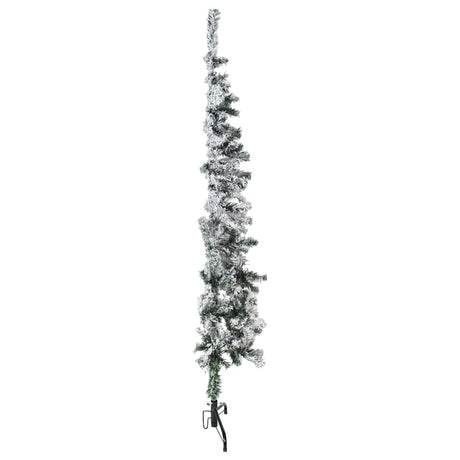 Vidaxx Künstliche Weihnachtsbaumhälfte mit Schnee schmal 150 cm