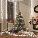 Vidaxl Light Girland Cluster mit 400 LEDs kalt weiß 7,4 m PVC