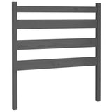 Vidaxl hoofdbord 96x4x100 cm massief grenenhout grijs
