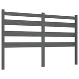 Vidaxl hoofdbord 186x4x100 cm massief grenenhout grijs