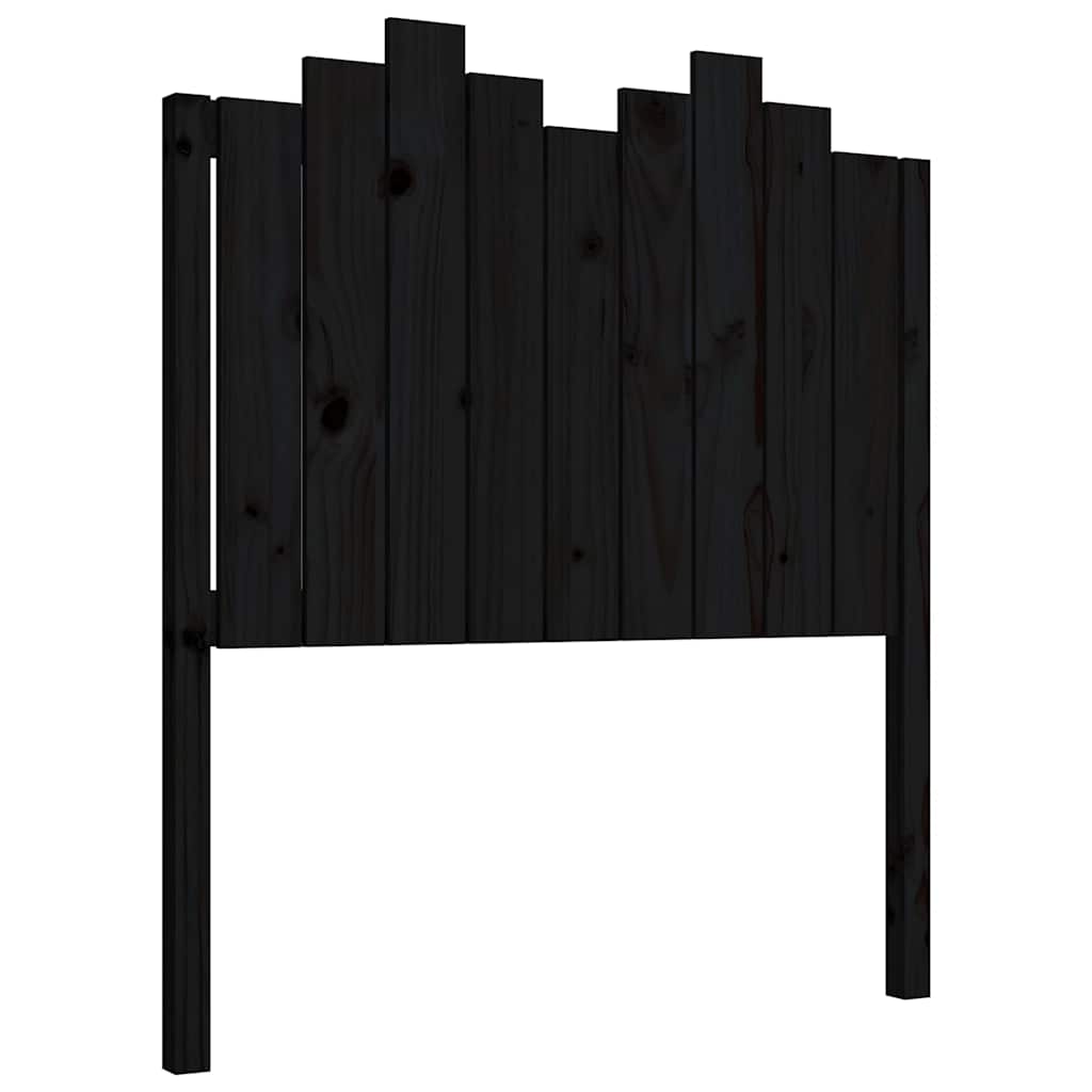 Vidaxl hoofdbord 96x4x110 cm massief grenenhout zwart
