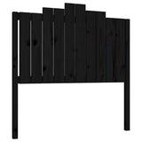 Vidaxl hoofdbord 106x4x110 cm massief grenenhout zwart