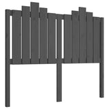 Vidaxl hoofdbord 126x4x110 cm massief grenenhout grijs