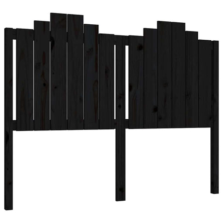 Vidaxl hoofdbord 146x4x110 cm massief grenenhout zwart