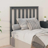 Vidaxl hoofdbord 96x6x101 cm massief grenenhout grijs