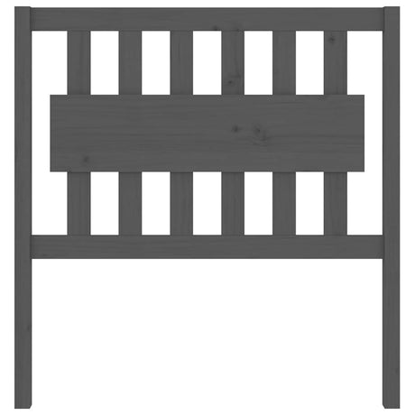 Vidaxl hoofdbord 95,5x4x100 cm massief grenenhout grijs