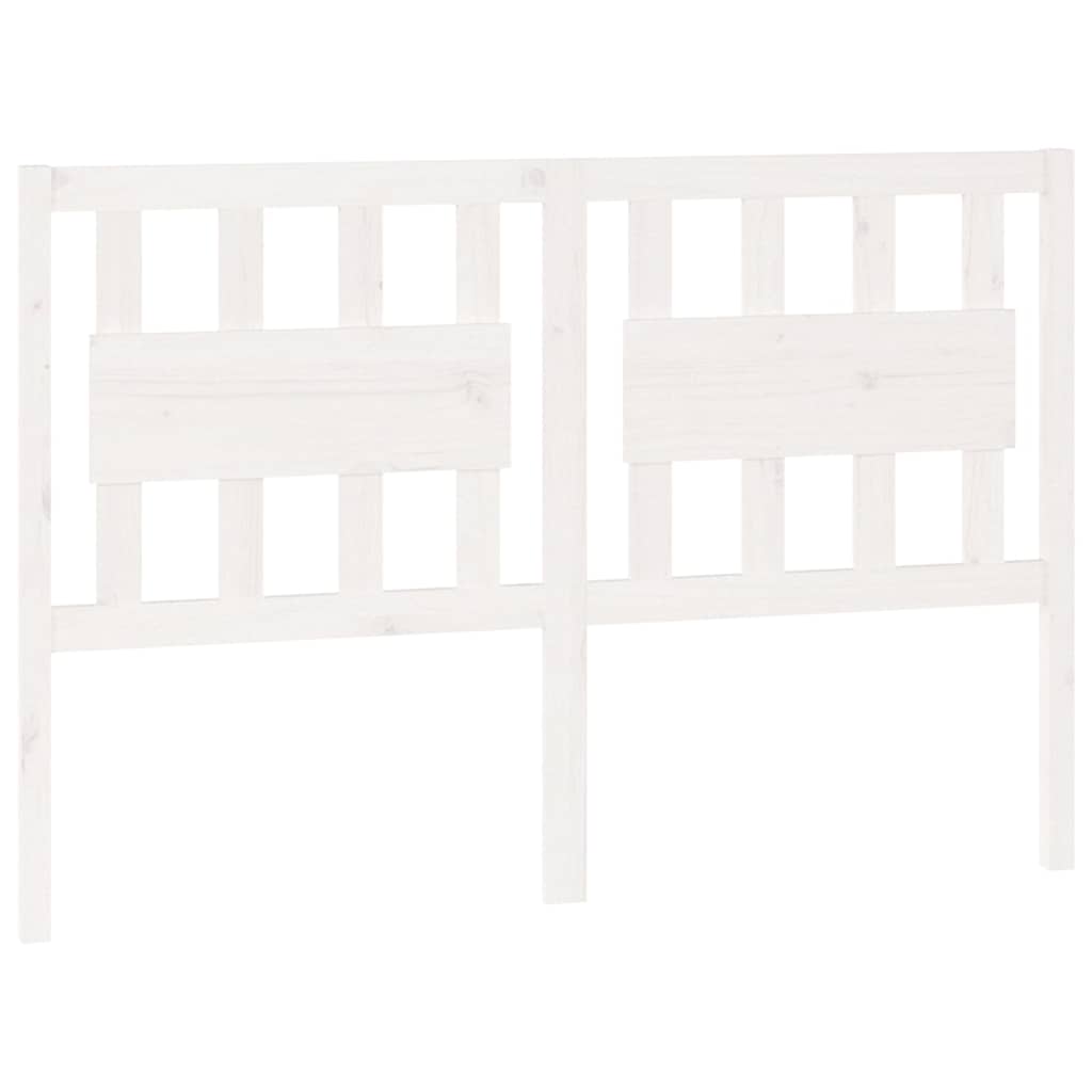 Vidaxl hoofdbord 140,5x4x100 cm massief grenenhout wit