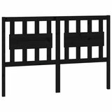 Vidaxl hoofdbord 145,5x4x100 cm massief grenenhout zwart