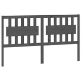 Vidaxl hoofdbord 155,5x4x100 cm massief grenenhout grijs