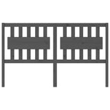 Vidaxl hoofdbord 155,5x4x100 cm massief grenenhout grijs