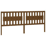Vidaxl hoofdbord 205,5x4x100 cm massief grenenhout honingbruin