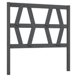 Vidaxl hoofdbord 96x4x100 cm massief grenenhout grijs