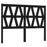 Vidaxl hoofdbord 126x4x100 cm massief grenenhout zwart