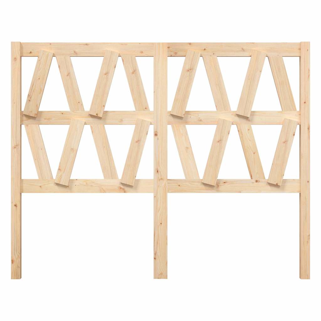 Vidaxl hoofdbord 141x4x100 cm massief grenenhout