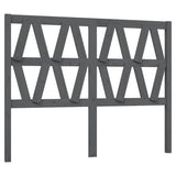 Vidaxl hoofdbord 146x4x100 cm massief grenenhout grijs