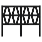 Vidaxl hoofdbord 166x4x100 cm massief grenenhout zwart