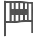 Vidaxl hoofdbord 106x4x100 cm massief grenenhout grijs